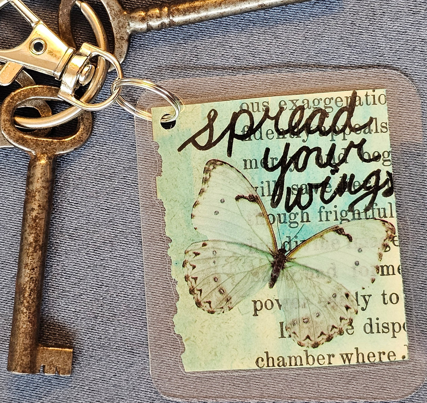 Bookpage Keychain