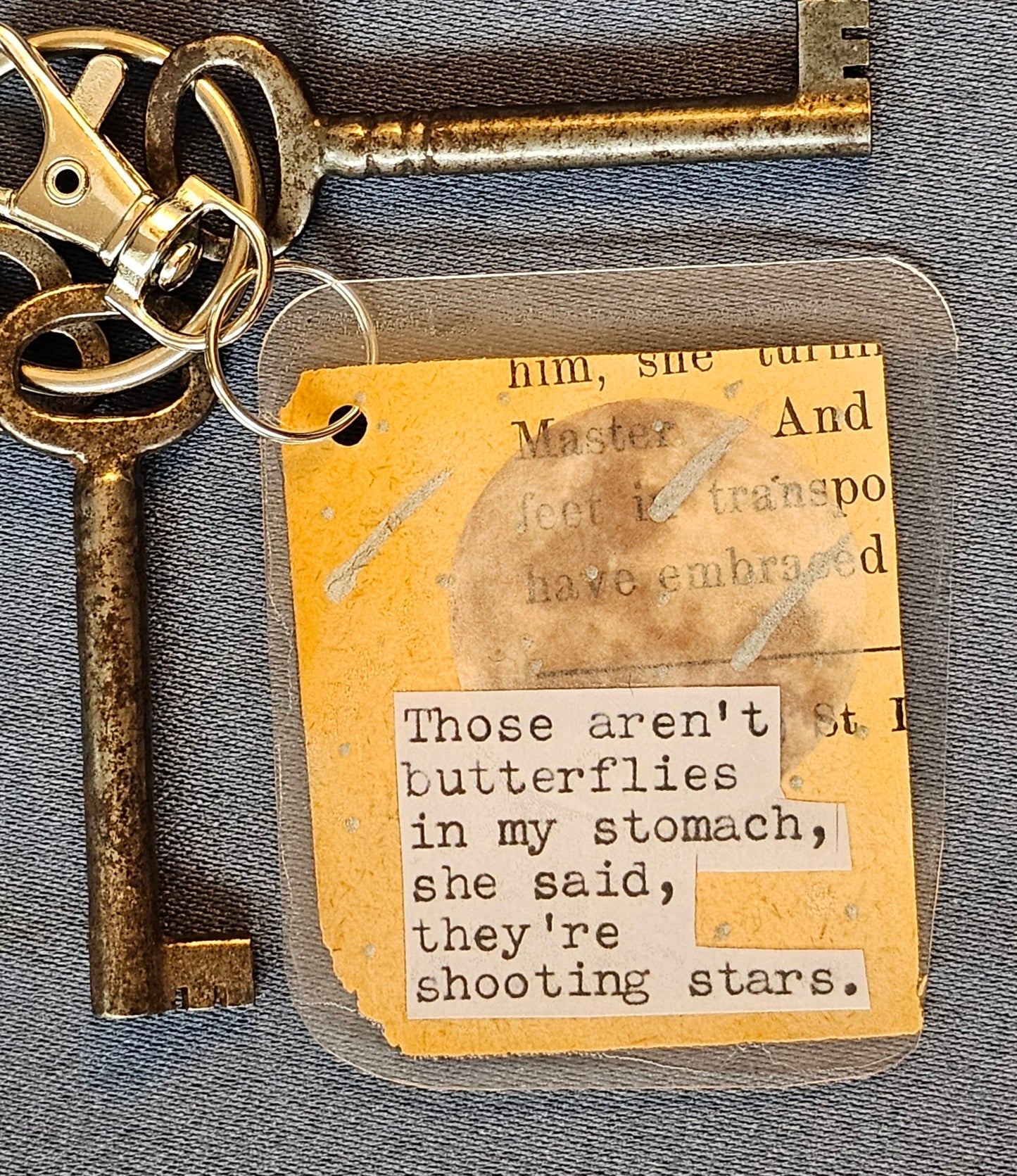 Bookpage Keychain