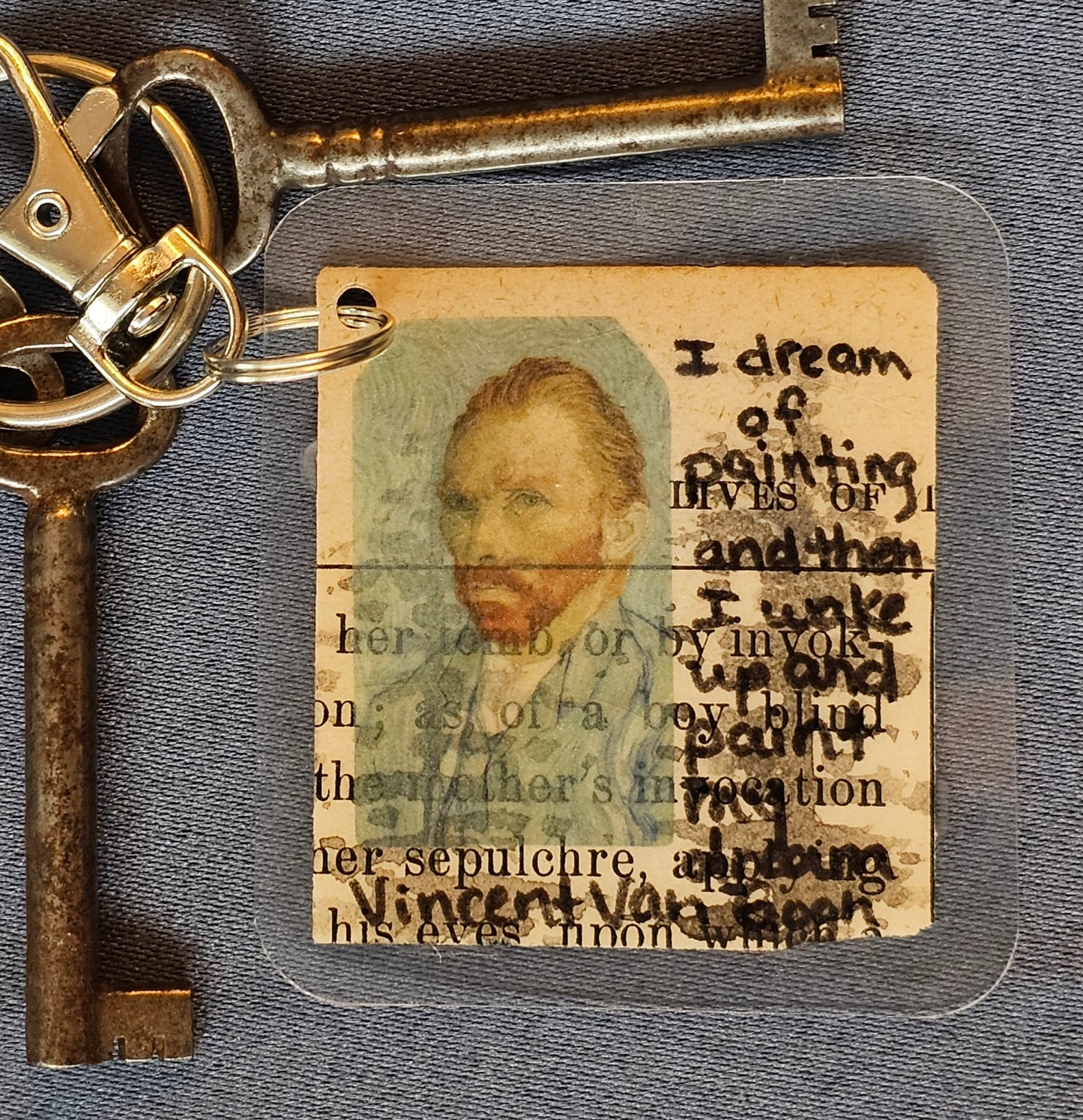 Bookpage Keychain