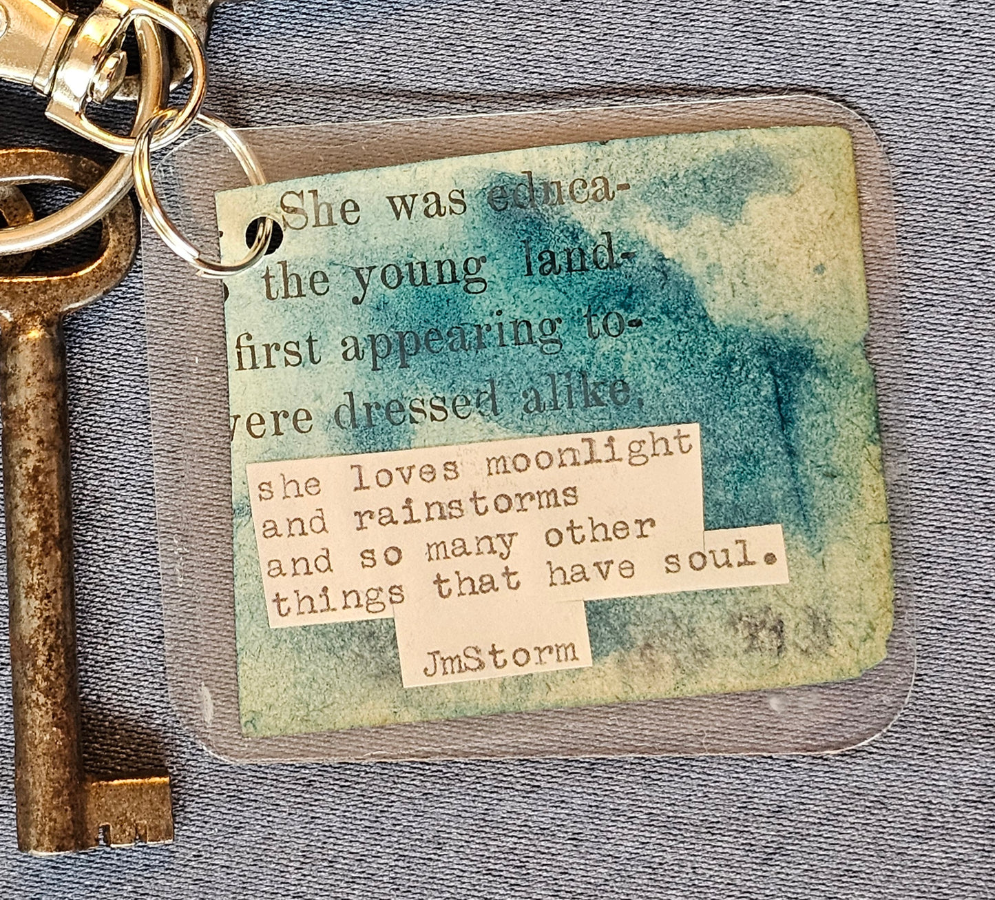 Bookpage Keychain