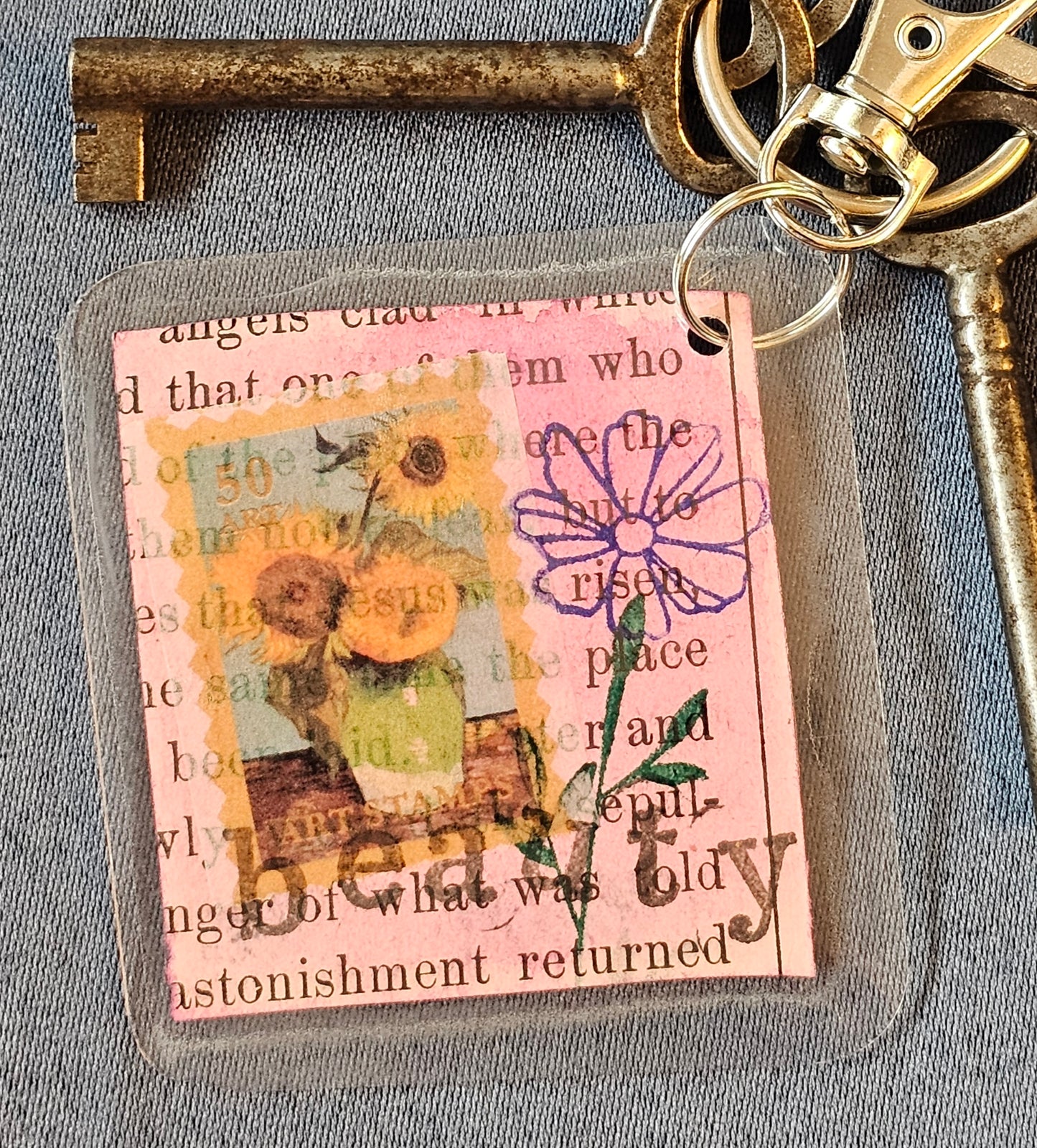 Bookpage Keychain