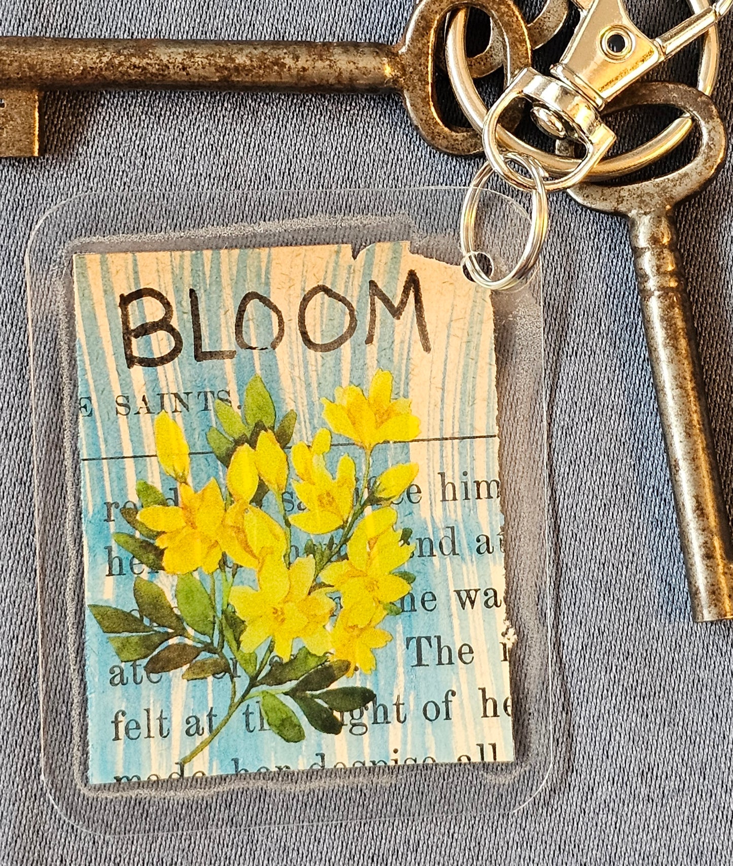 Bookpage Keychain