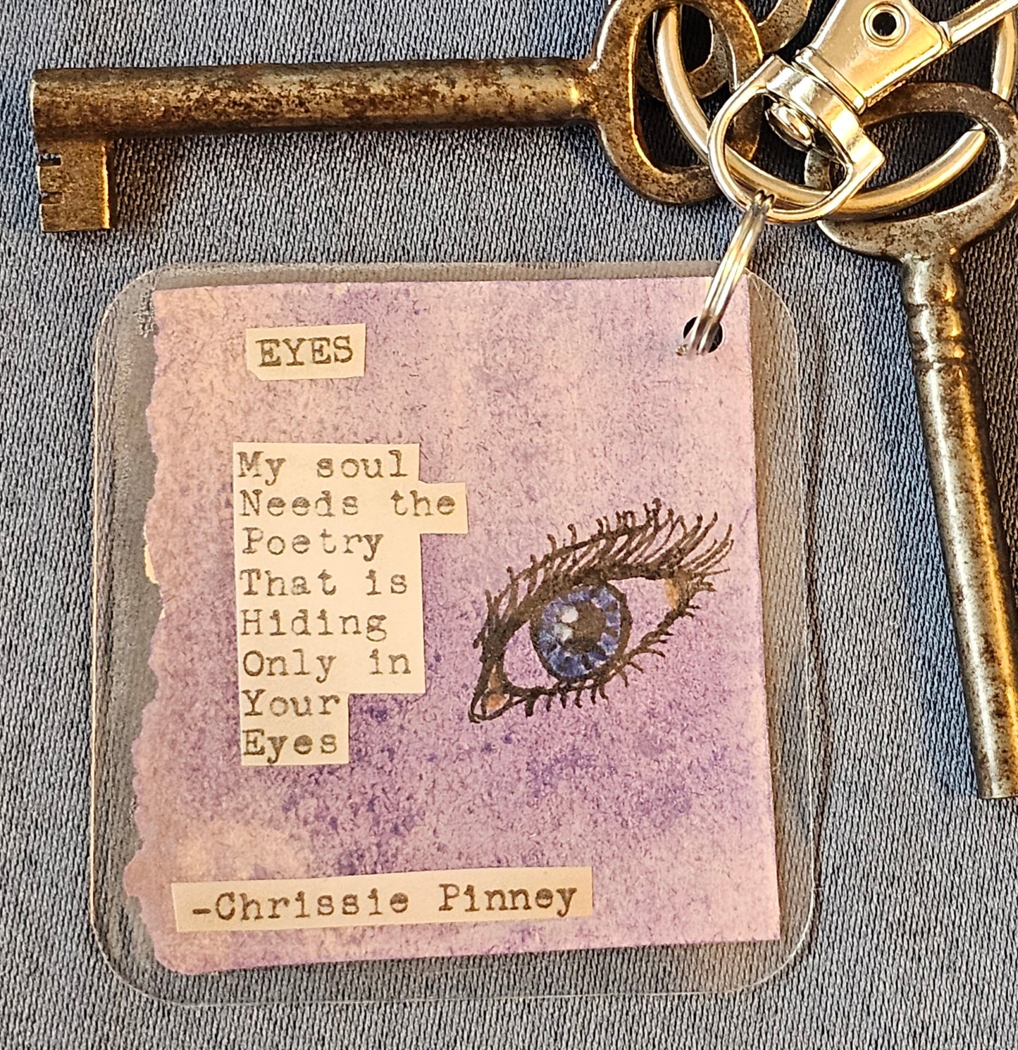 Bookpage Keychain