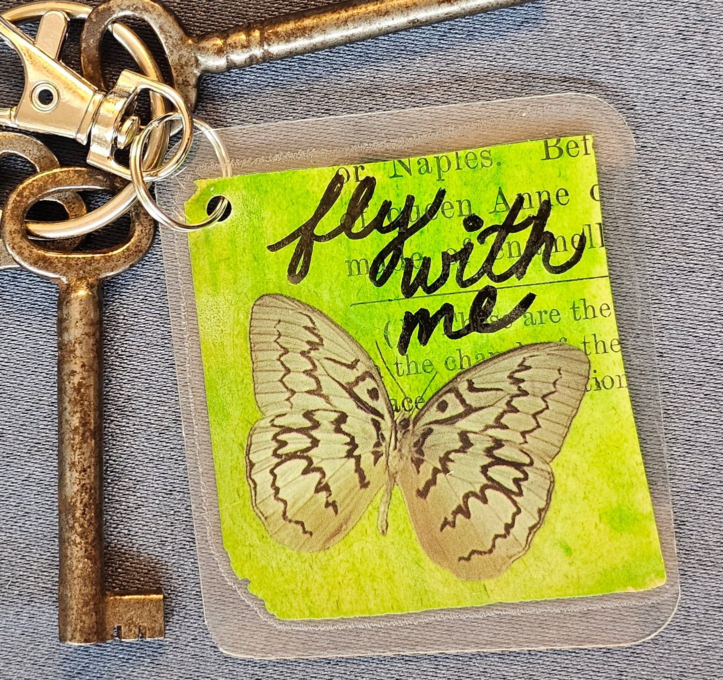 Bookpage Keychain
